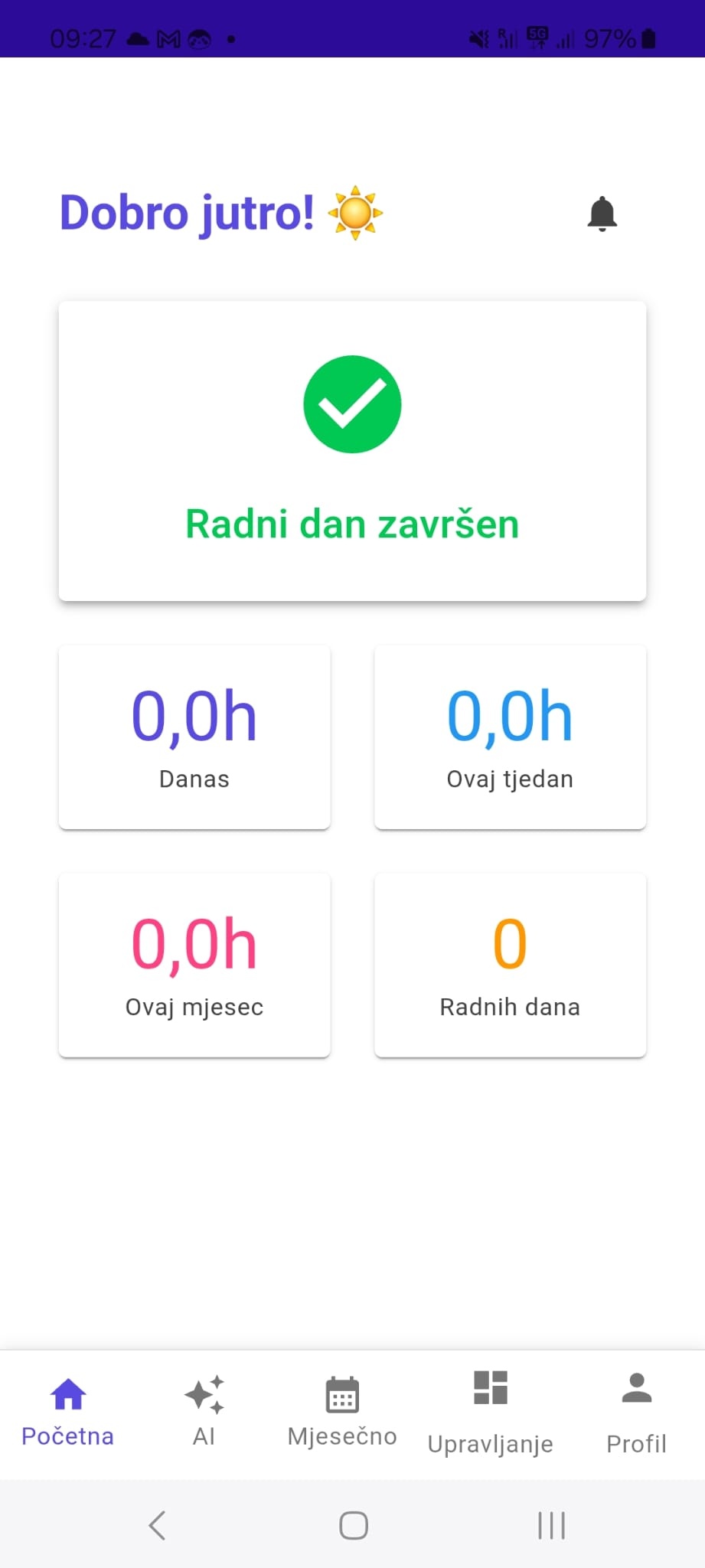 Mobilni korak 3 - pregled i potvrda
